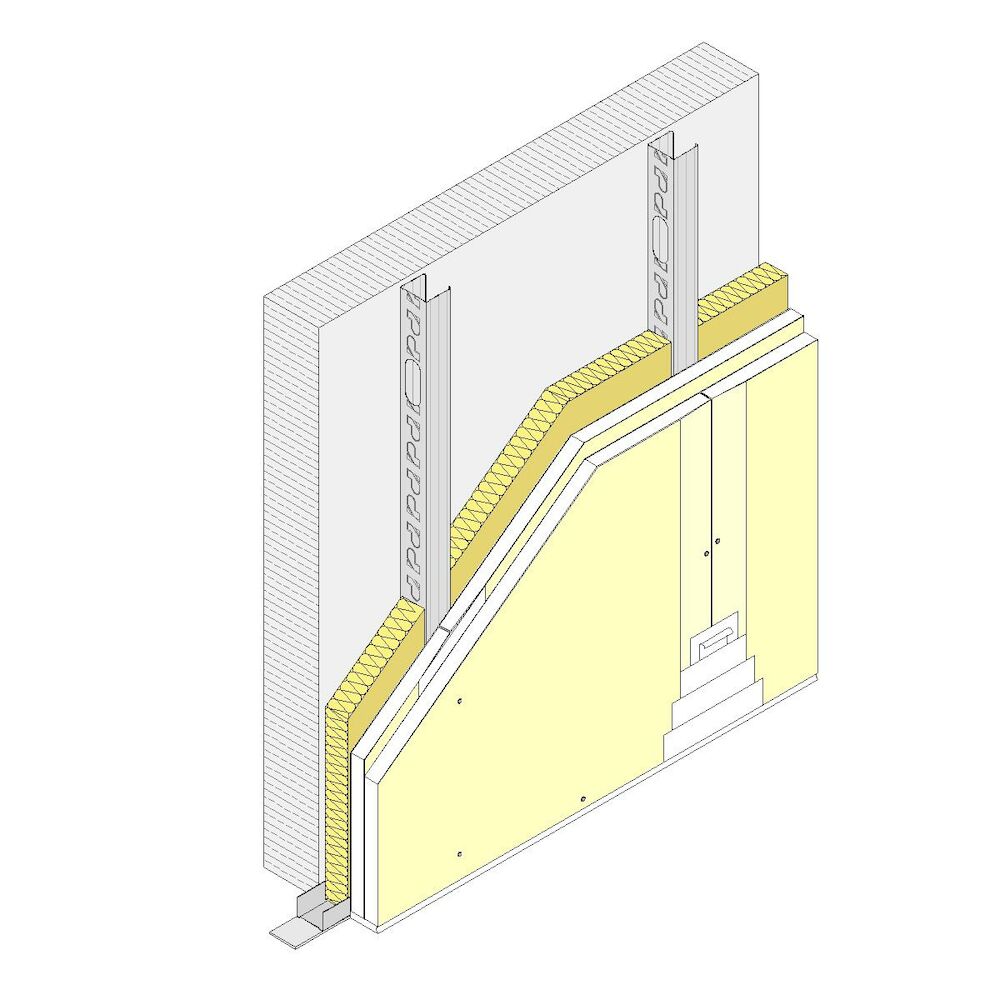 Trasdosado autoportante Pladur® 120 (70-45) 2MAGNA MW