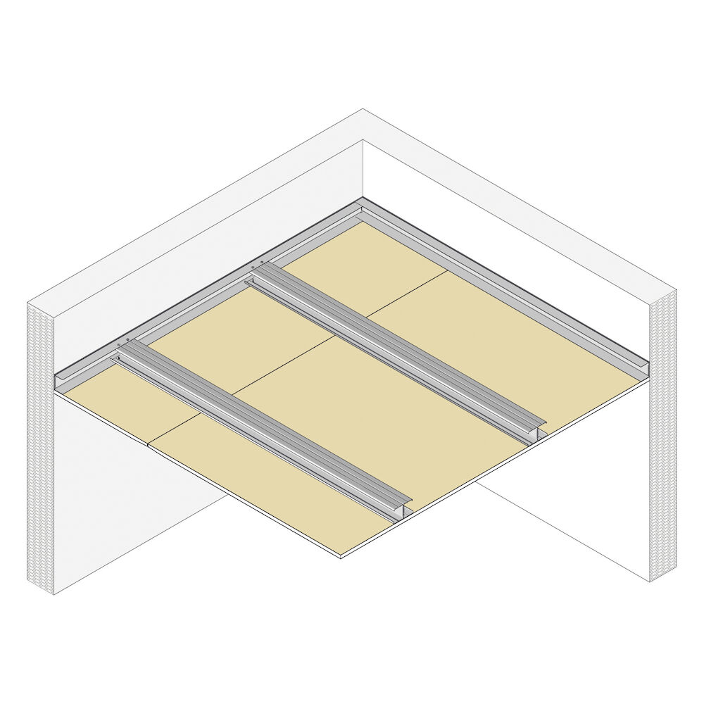 Without hanger ceiling Pladur® M-48-35(H)/SC 1x12,5 N MW